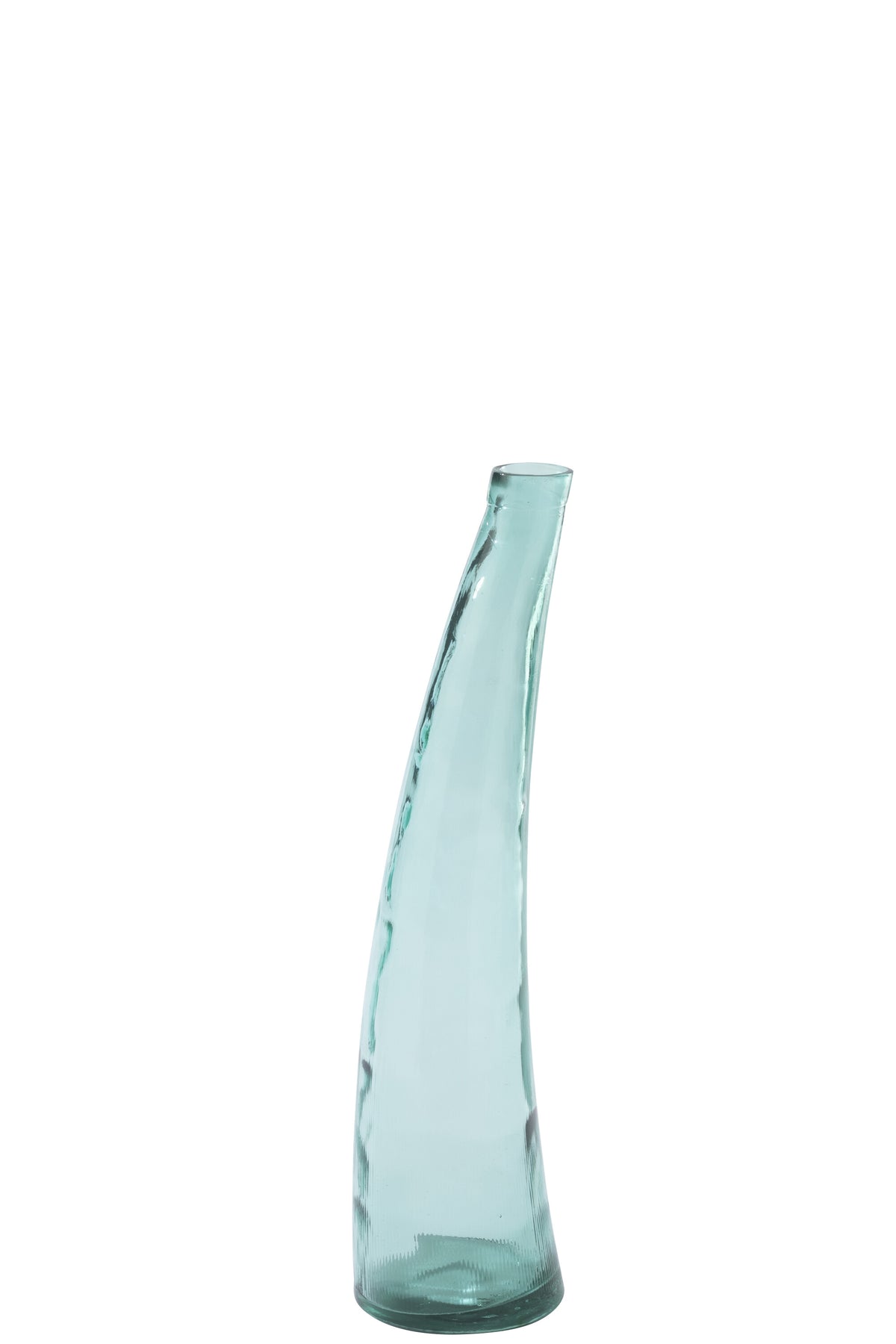 J-Line vloervaas - glas - azuurblauw - small
