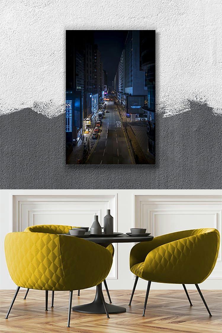 KOWLOON STREET - Photographie d'art de Romain Farge 60x90 cm sur alu