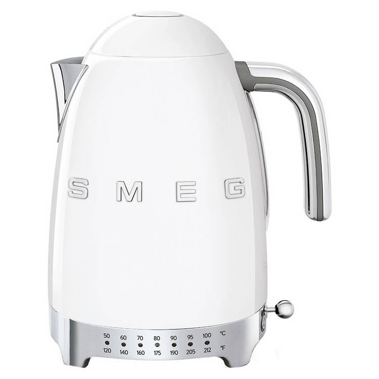 Smeg 50's Style Retro Variable Temperature Kettle - White