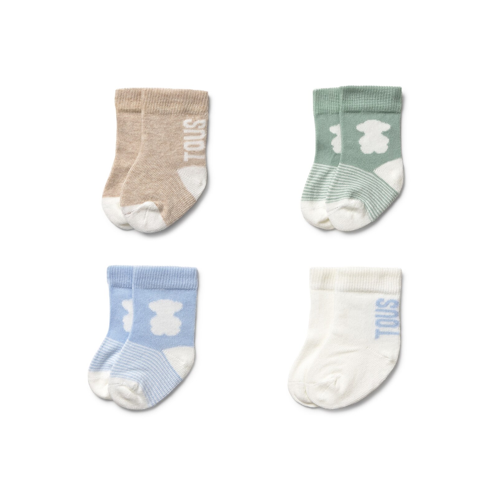 Pack de 4 pares de calcetines de bebé SSocks celes
