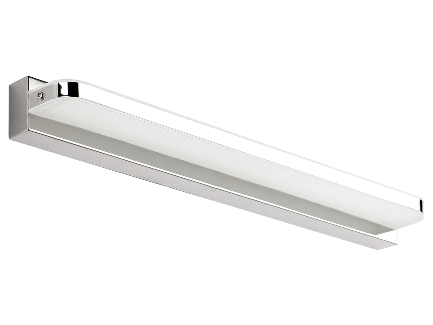 Kinkiet Regal LED stalowy srebrno-biały