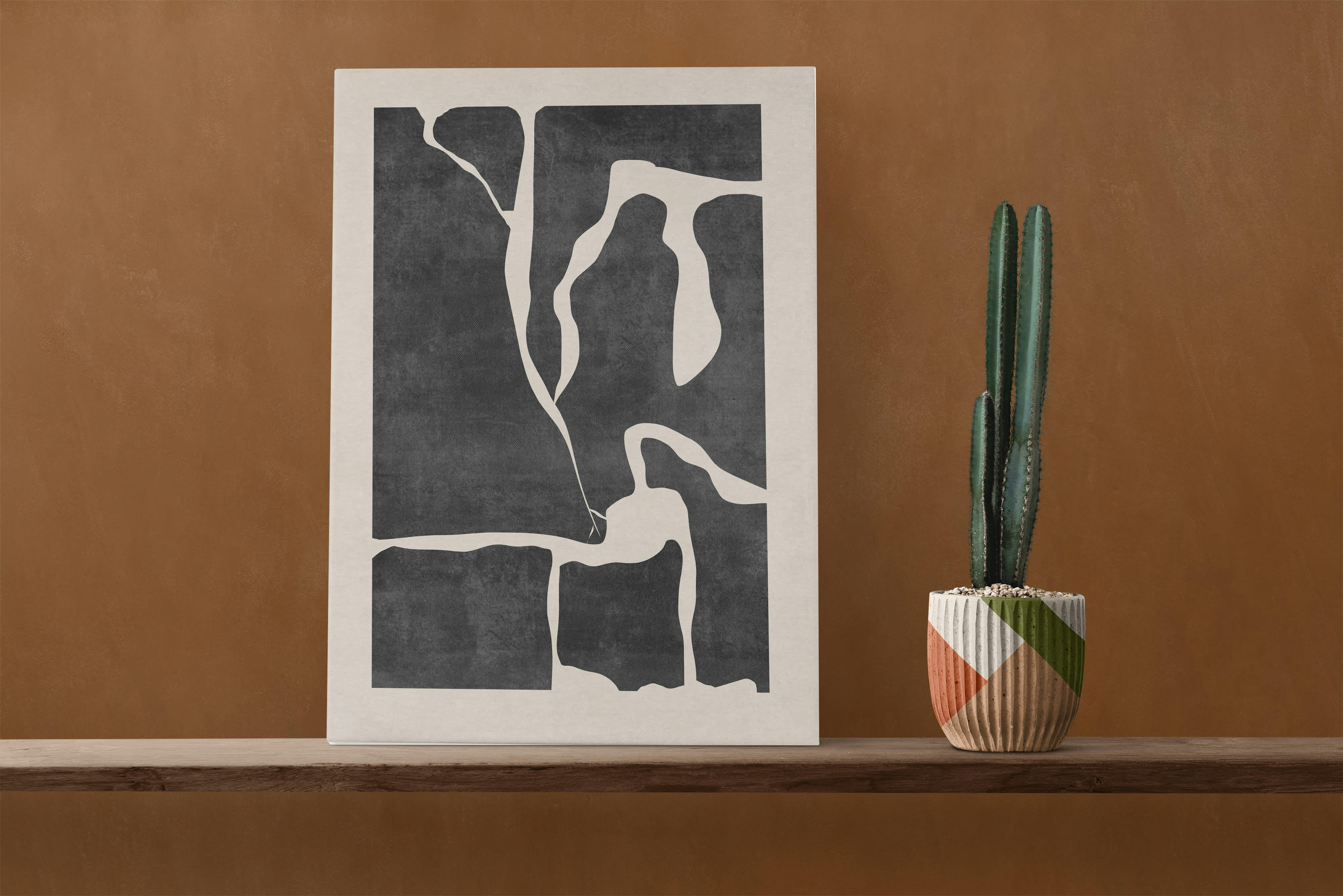 ABSTRACT PUZZLE - Peinture sur toile 60x40 imprimé HD Puzzle abstrait