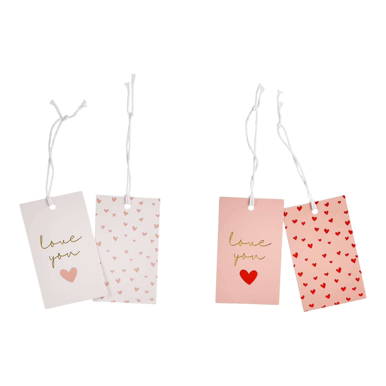 Geschenkanhänger-Set Love Rosa, 20 -tlg.