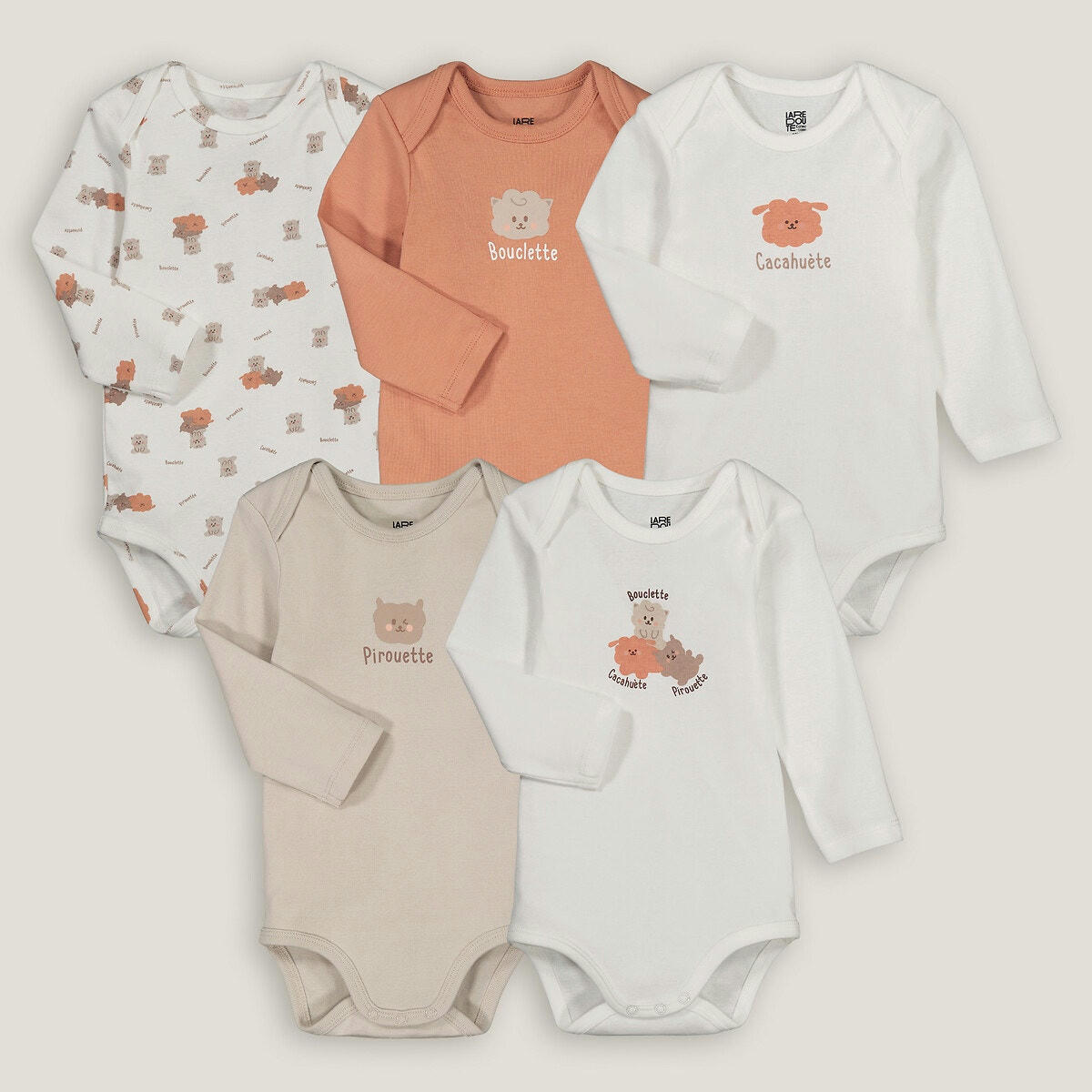 Lot de 5 bodies manches longues