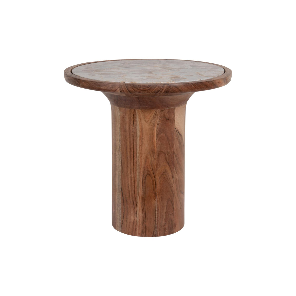 Leitmotiv bijzettafel Tubo High - bruin - Ø40cm