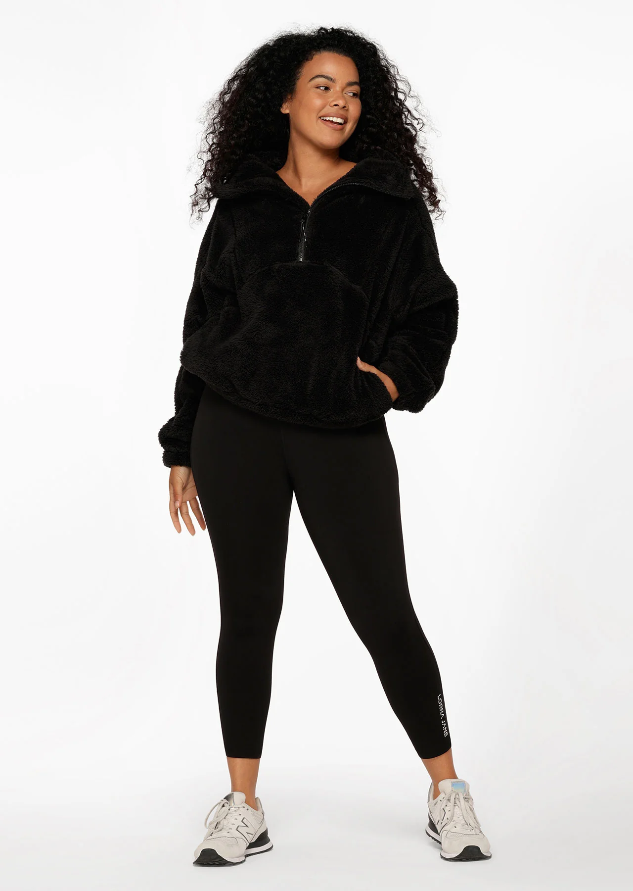 Zip Front Teddy Pullover