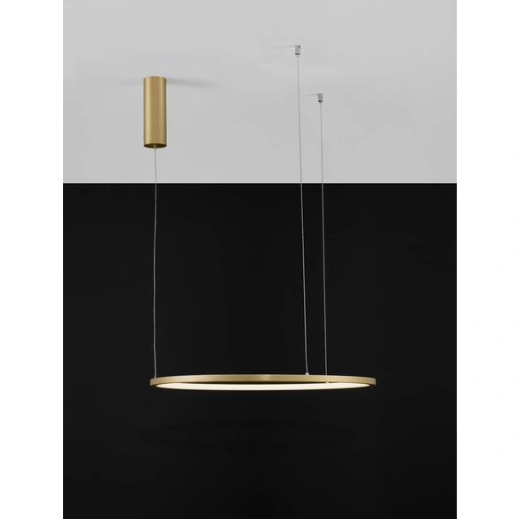 Pendelleuchte »Tarquin «, LED, 37 W, Höhe: 200 cm, messingfarben/goldfarben