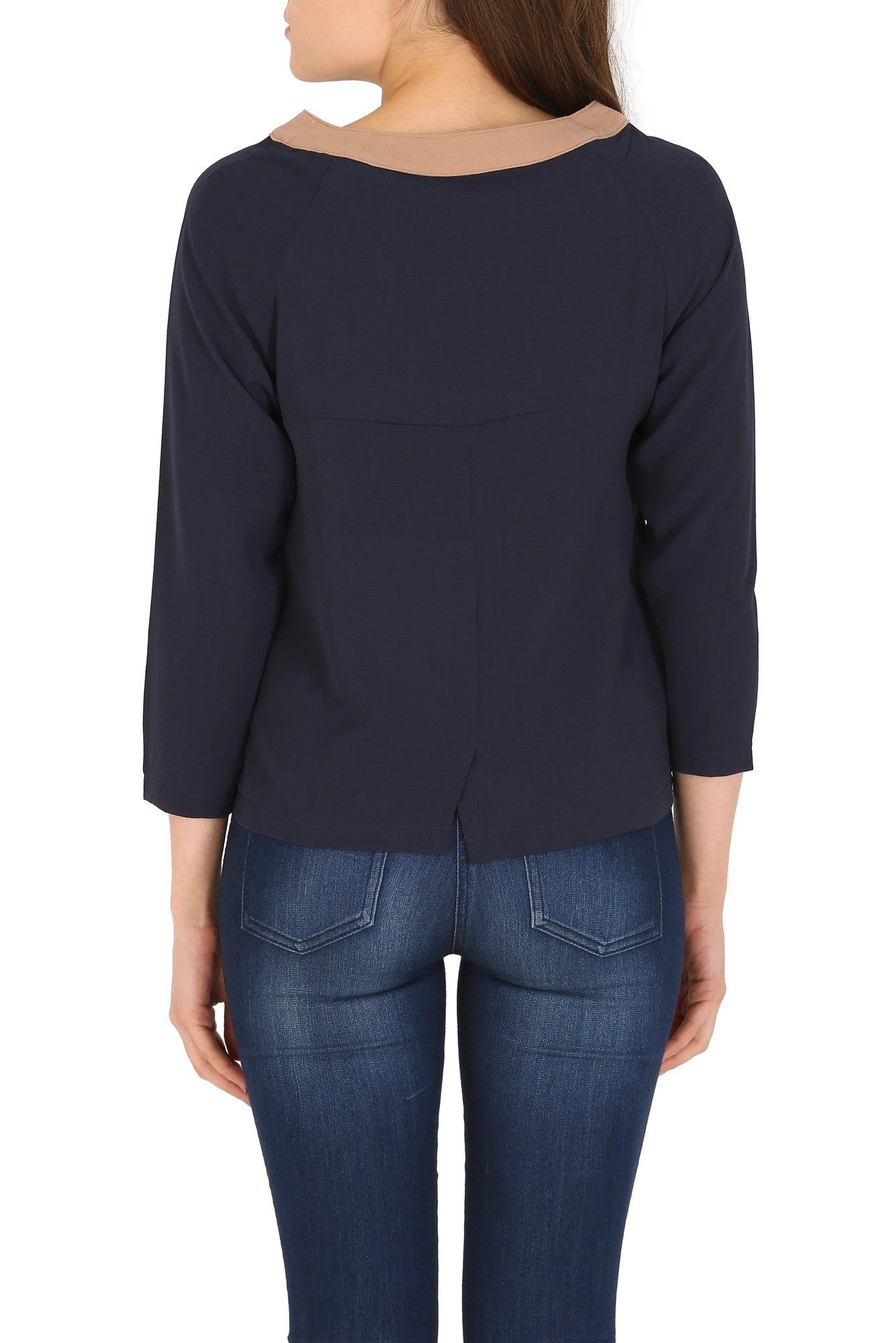 Cutie London Contrast Collar Top
