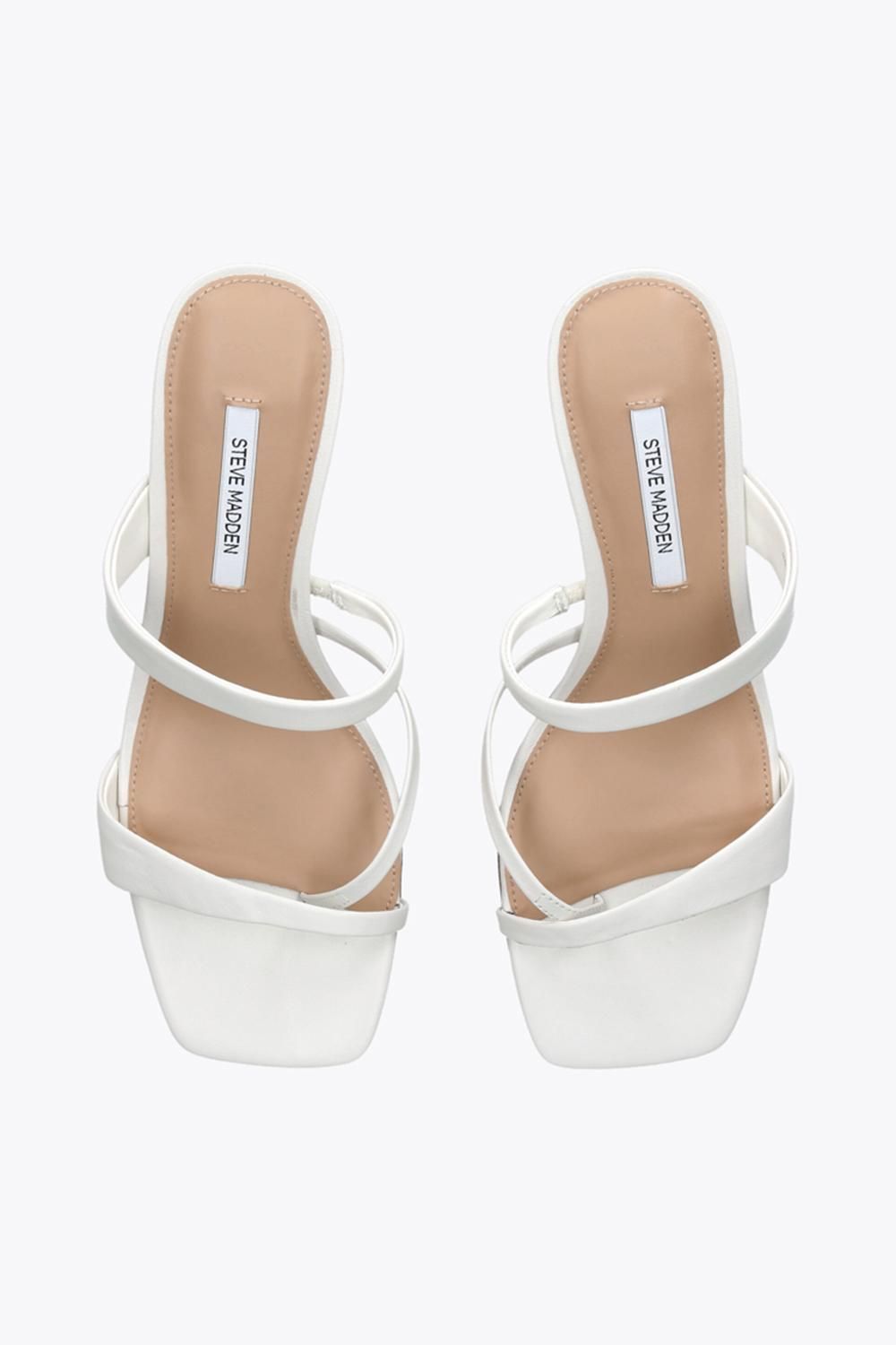STEVE MADDEN Ajay White' Leather Heels