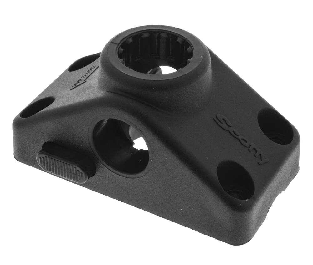 Scotty #241L Locking Side Deck Mount Bracket, Black