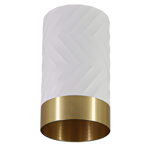 Spot okrągły biało-złoty ARRAS1xGU10x10W wym:10x5,5x5,5cm IP20 Polux