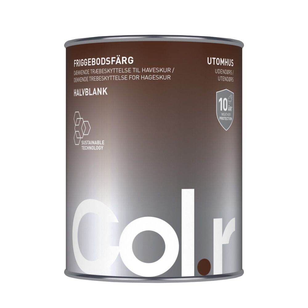 VEGGMALING COL.R HAGESKUR UTEHVIT 1L