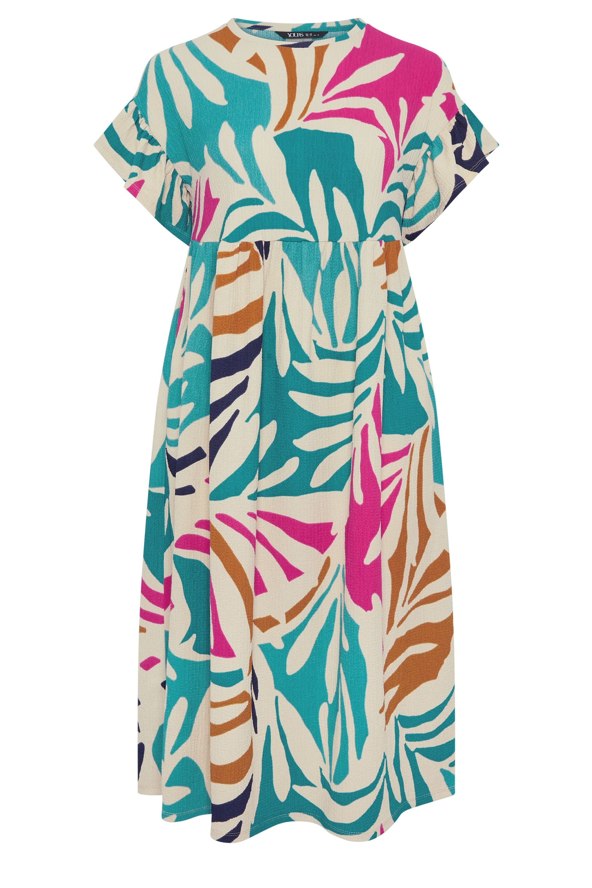 Yours Abstract Print Midi Dress
