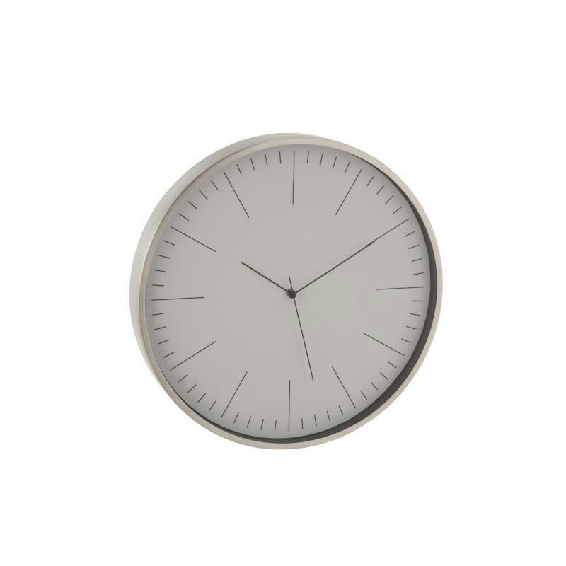 GERBERT - Horloge aluminium gris H40cm