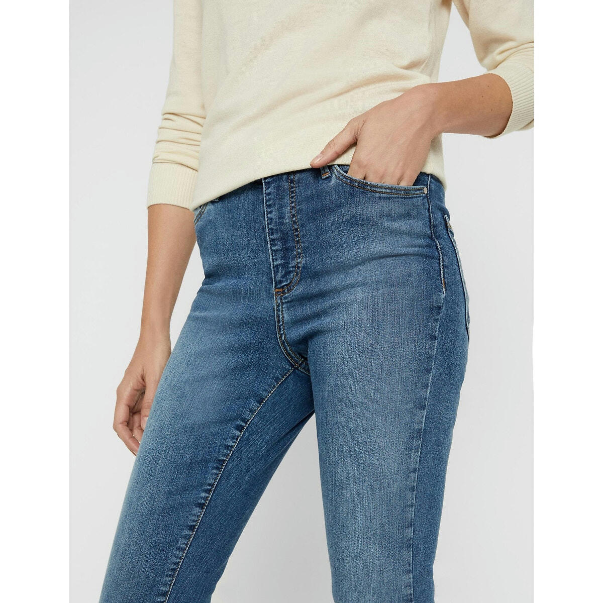 Jean skinny, taille haute