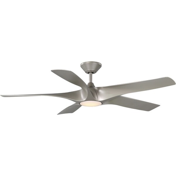 Vernal Collection 60-Inch 5-Blade Silver LED Wifi DC Smart Fan - 60 in x 60 in x 14.25 in
