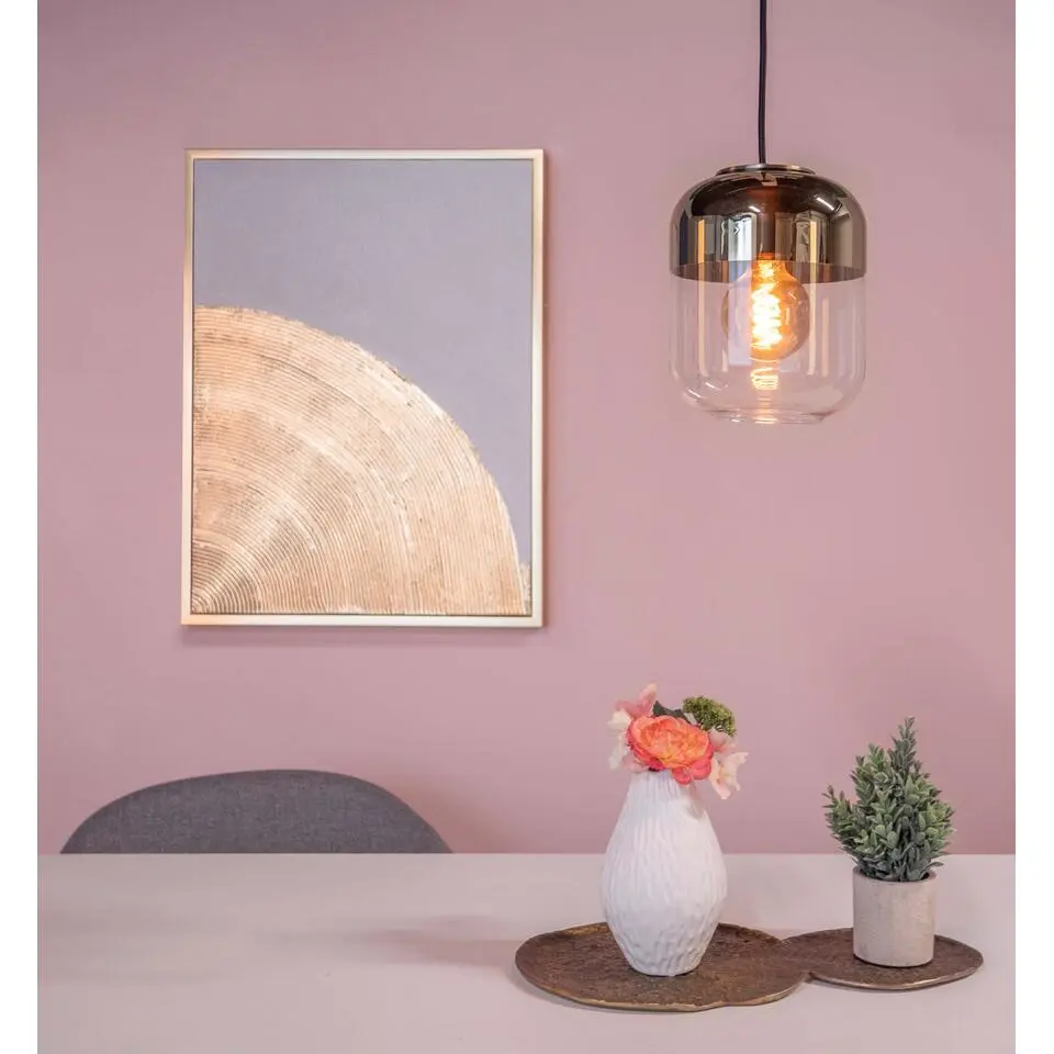 EGLOMaryvillaHanglamp-E27-&Oslash;17cm-Goud/Zwart