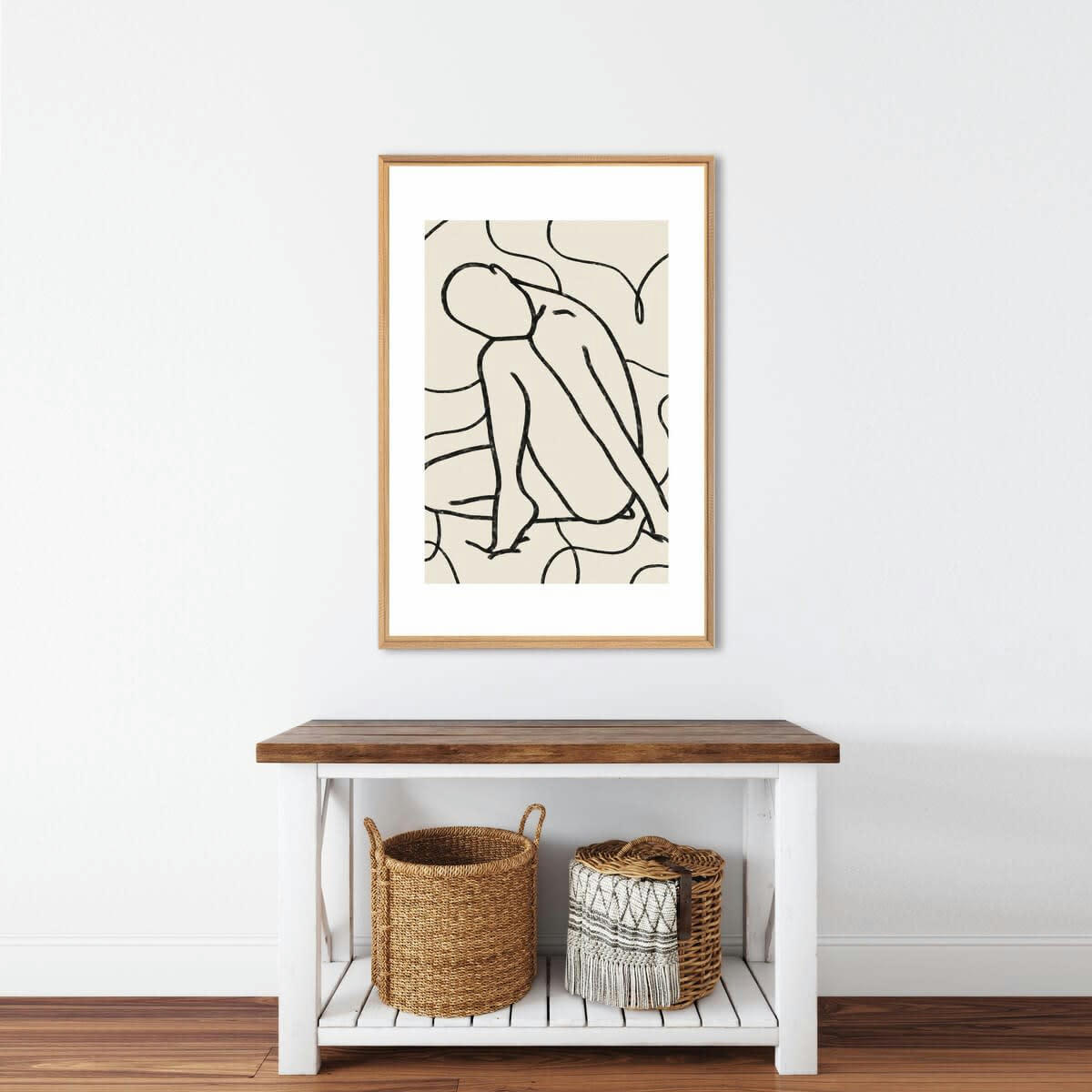 ILLUSTRATION - Tableau mural encadré silhouette 65x97 cm