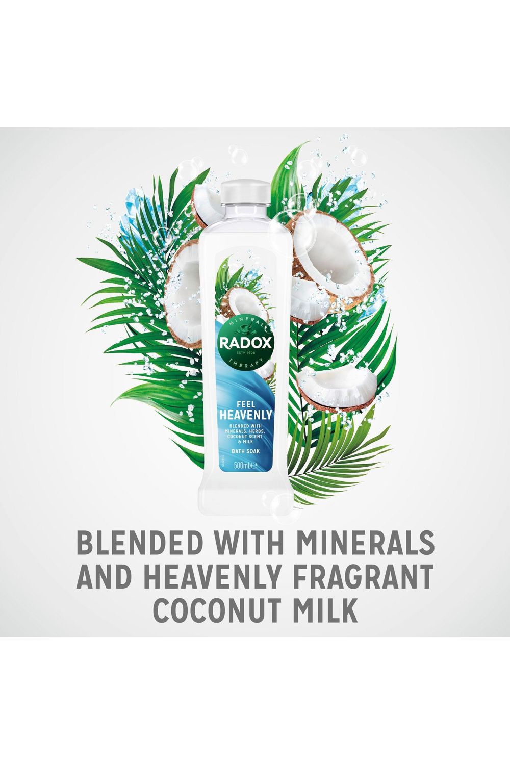 Radox Mineral Therapy 'Bath Soak' Feel Heavenly w/ Minerals & Herbs, 3x500ml