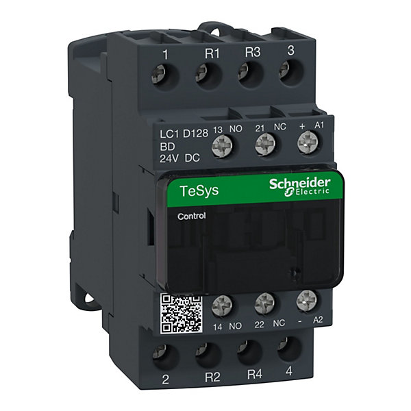 Lc1d128bd Schneider - Contacteur Tétrapolaire - 2no 2nf - 25a - Bobine 24vcc - Vis