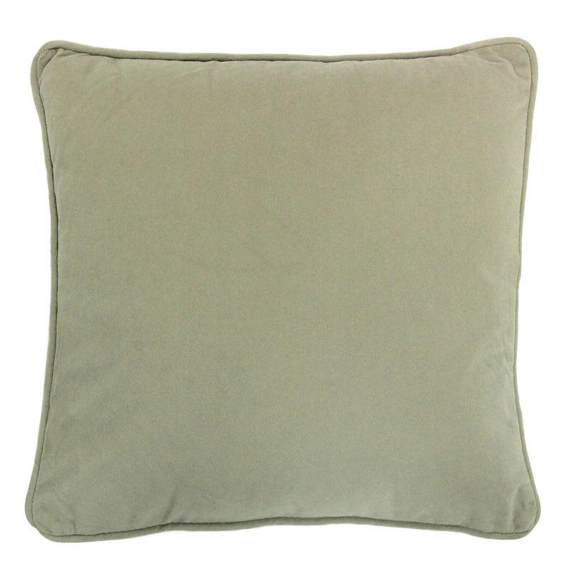 VELVET - Coussin en velours extra-doux écru 40x40
