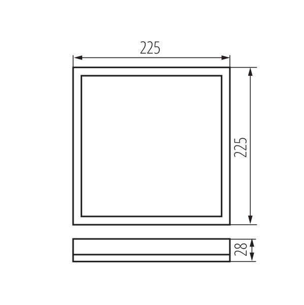 Plafoniera LED LL PLAF02CCT L12,3W B 66676 LightLogic czarny zmiana barwy