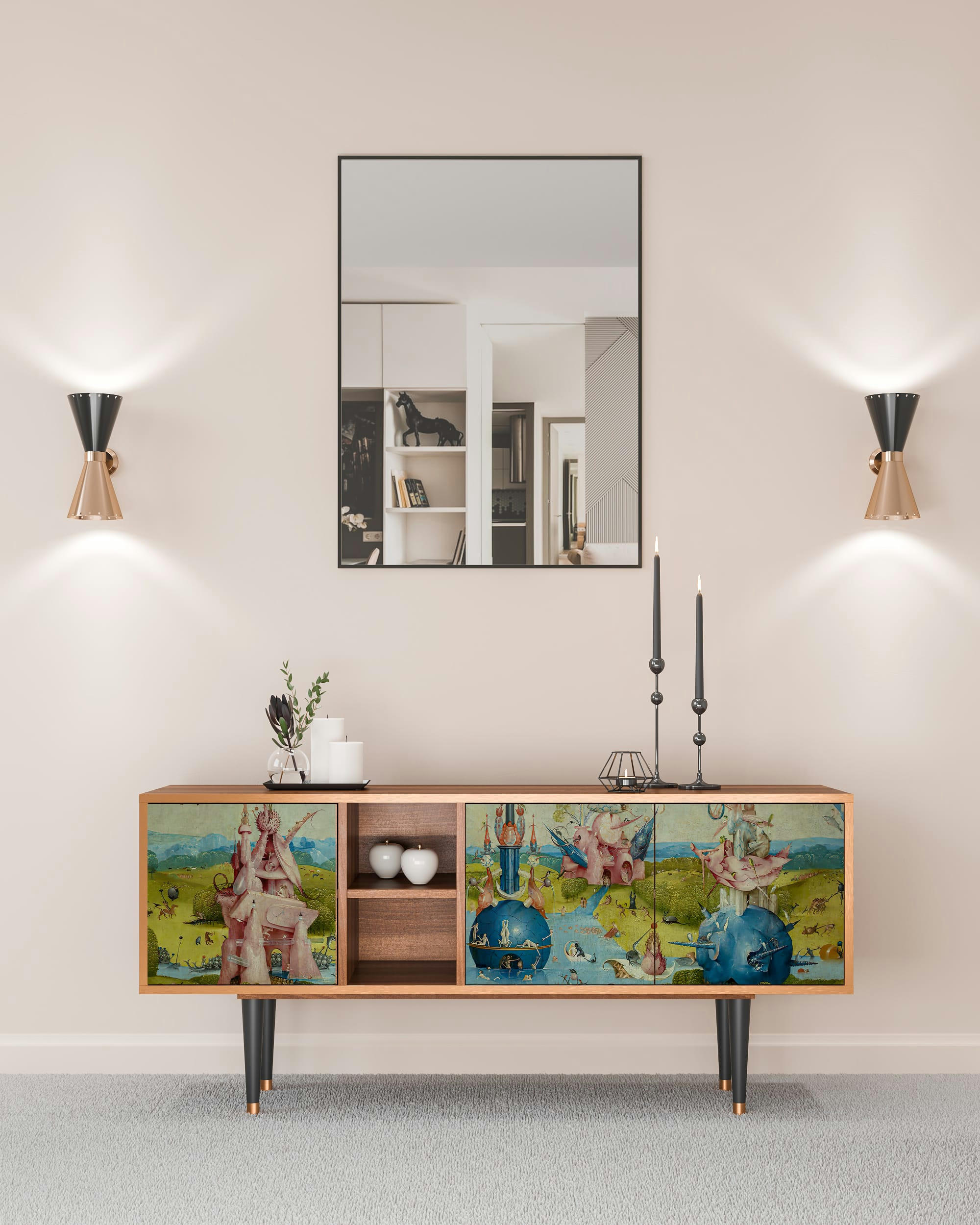 THE GARDEN BY HIERONYMUS BOSCH - Meuble TV  multicolore 3 tiroirs L 150 cm