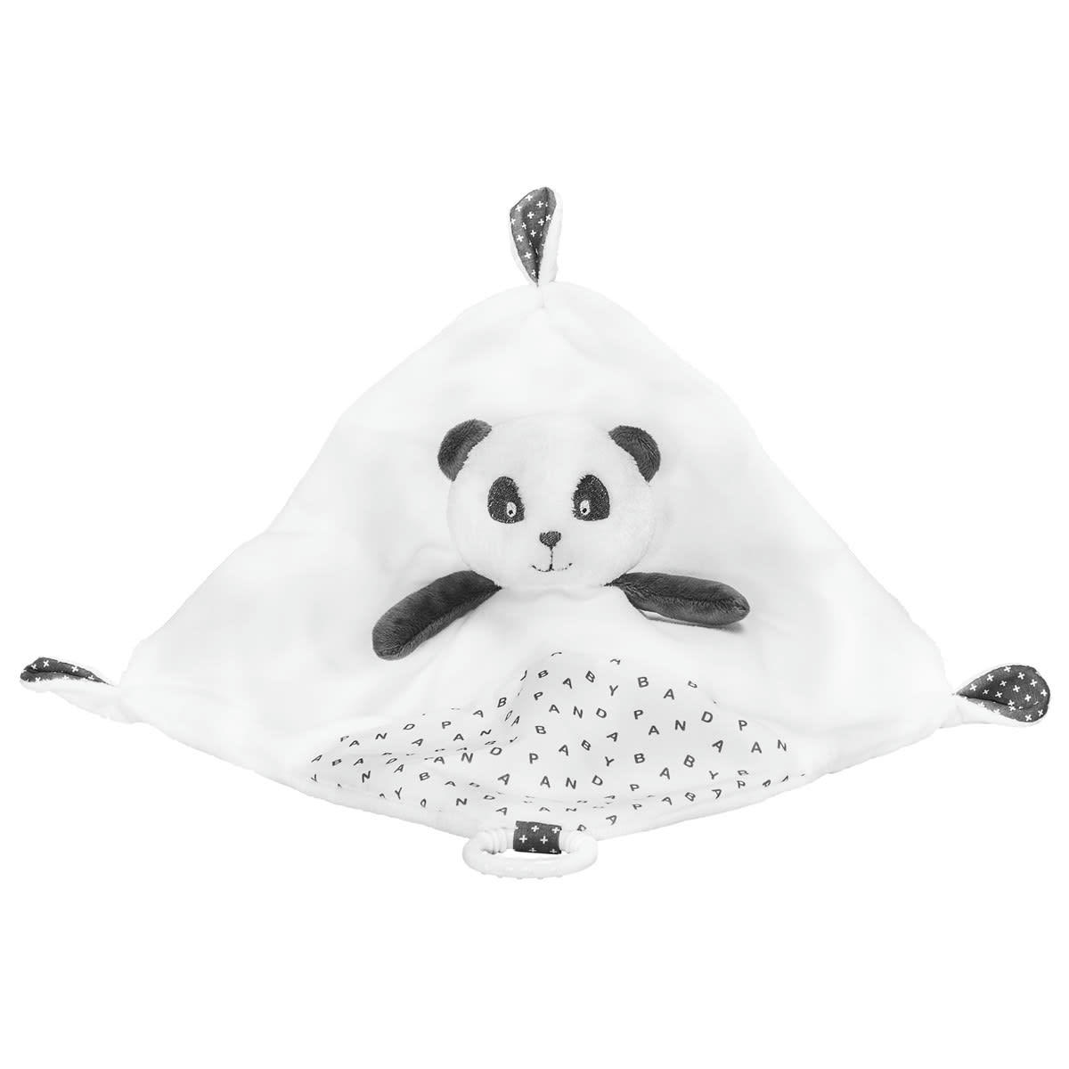 CHAO CHAO - Doudou mouchoir en velours blanc