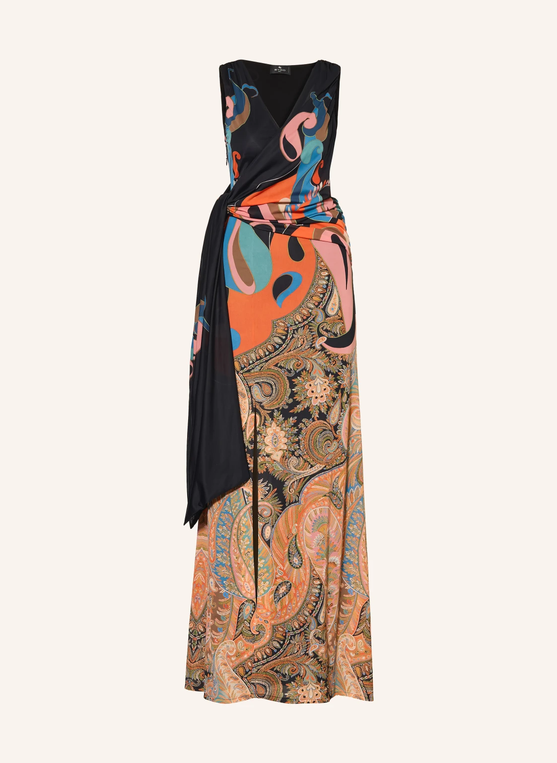 ETRO Jerseykleid in Wickeloptik