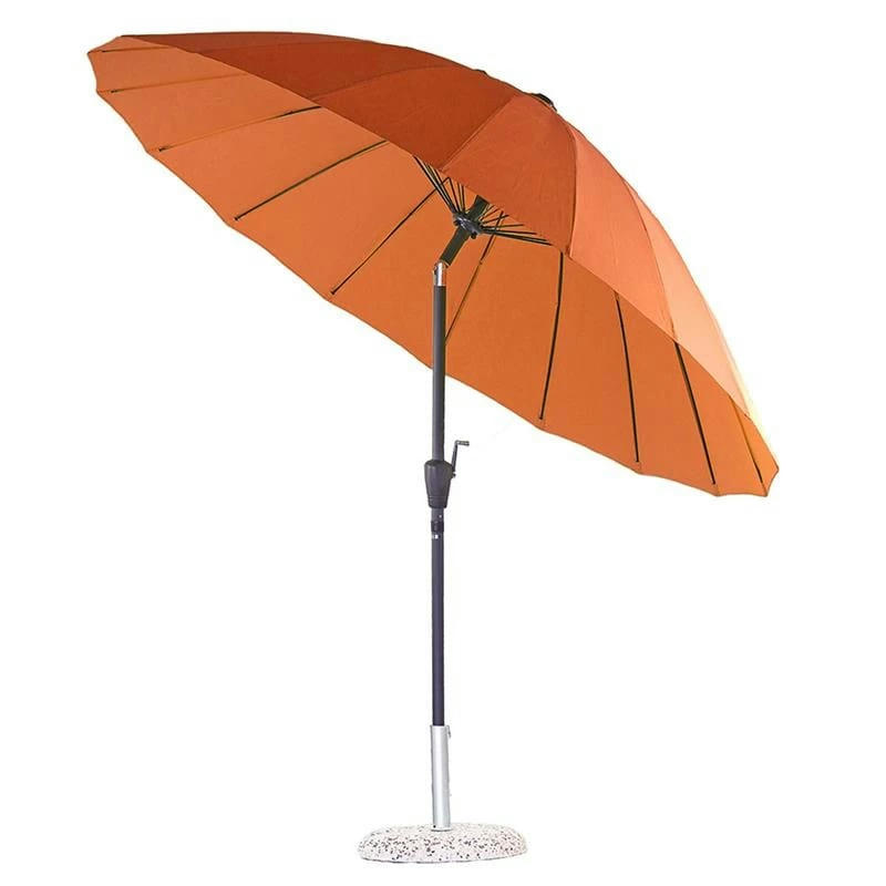 ATLANTA - Parasol de jardin avec mât central orange