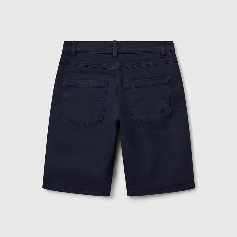 Regular fit denim-look bermudas