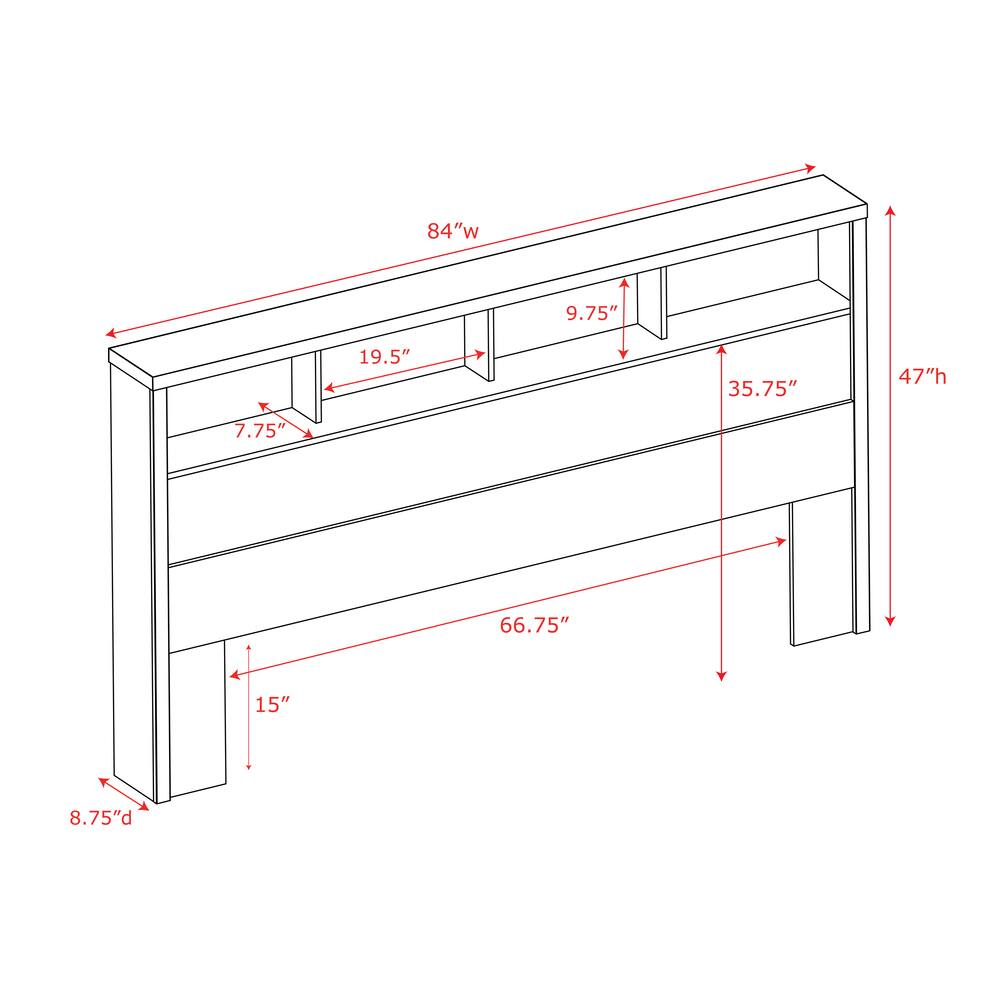 Prepac District King Headboard
