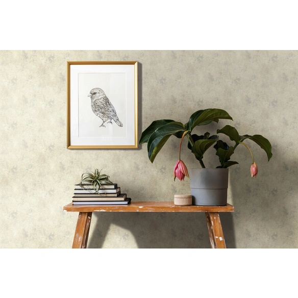 Vliestapete, BxL: 53 x 1005 cm, cremefarben