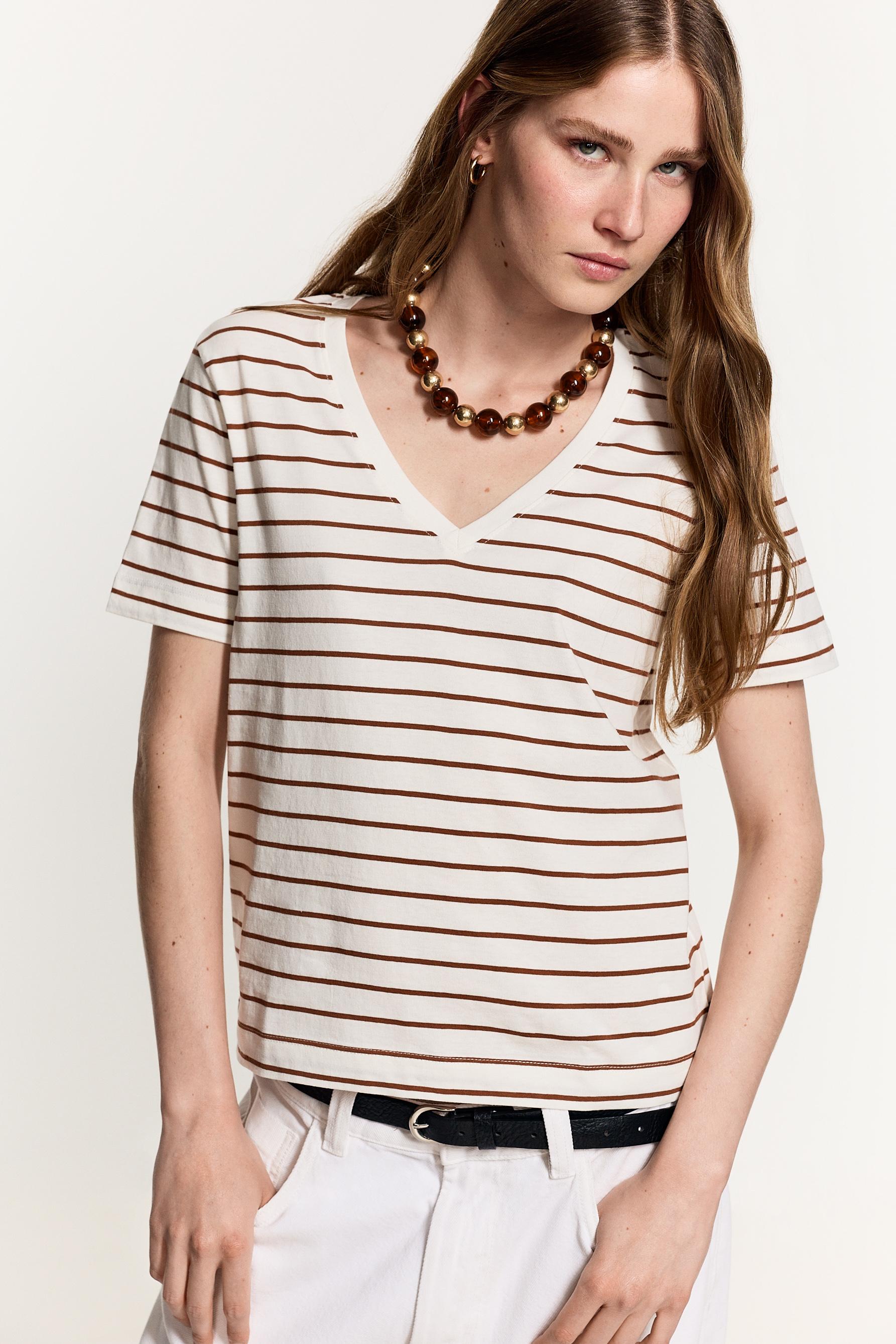 Camiseta  básica cuello pico