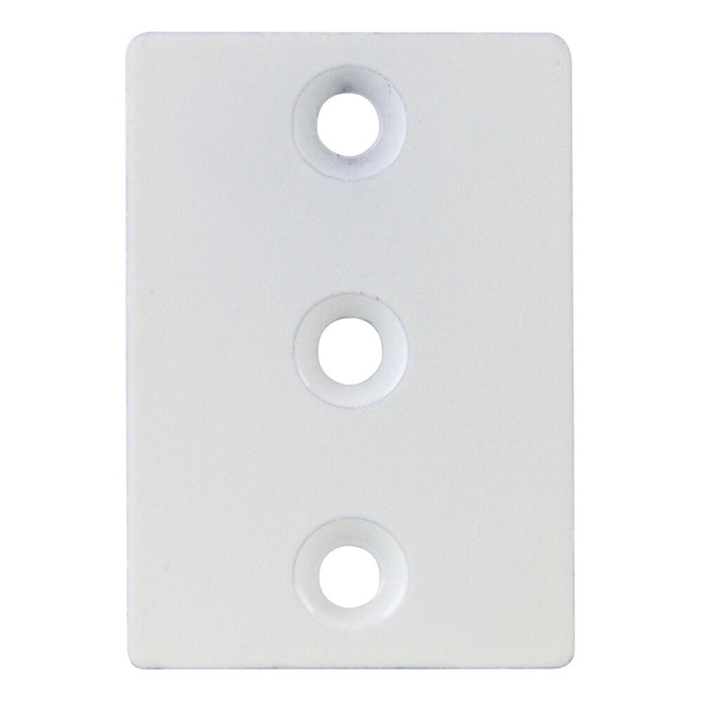 FESTEPLATE MILLERS METALL HVIT