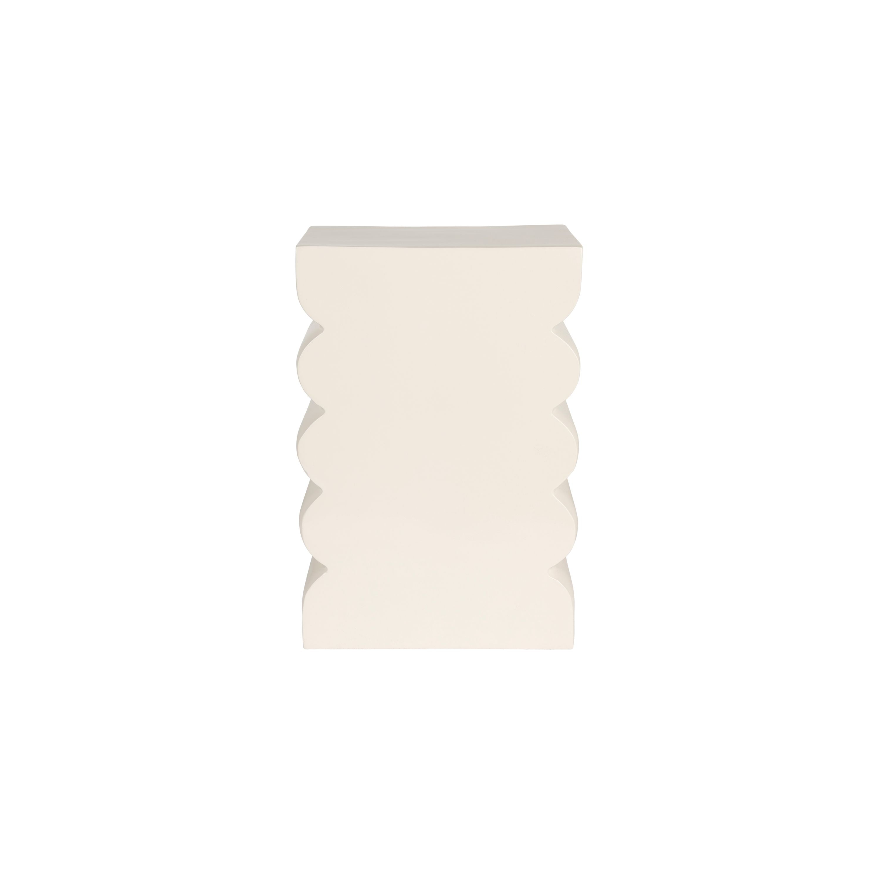 Zuiver Curves Krukje/ Bijzettafeltje Shiny Beige