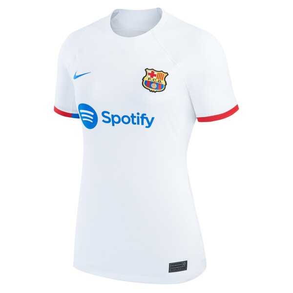 Ilkay Gündogan Barcelona Nike Women's 2023/24 Away Stadium Replica Player Jersey - White