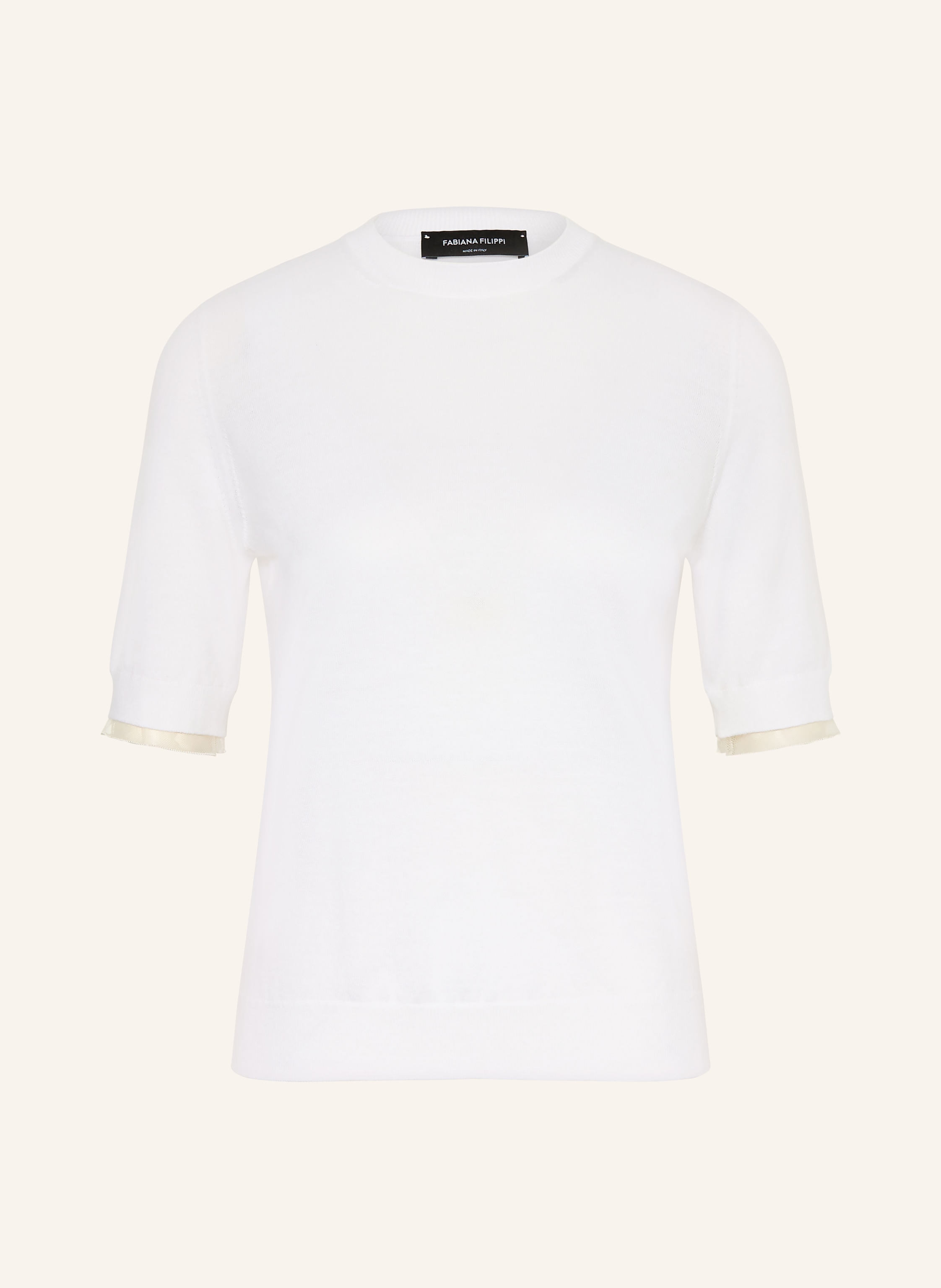 FABIANA FILIPPI Strickshirt mit Schmucksteinen