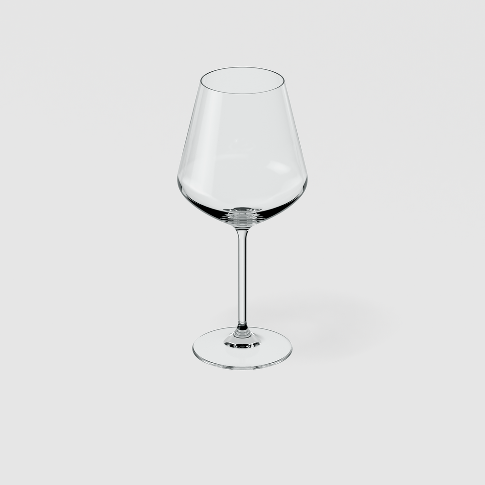 La Divina Burgendy wine glass - Clear, 6.8 oz, crystal glass