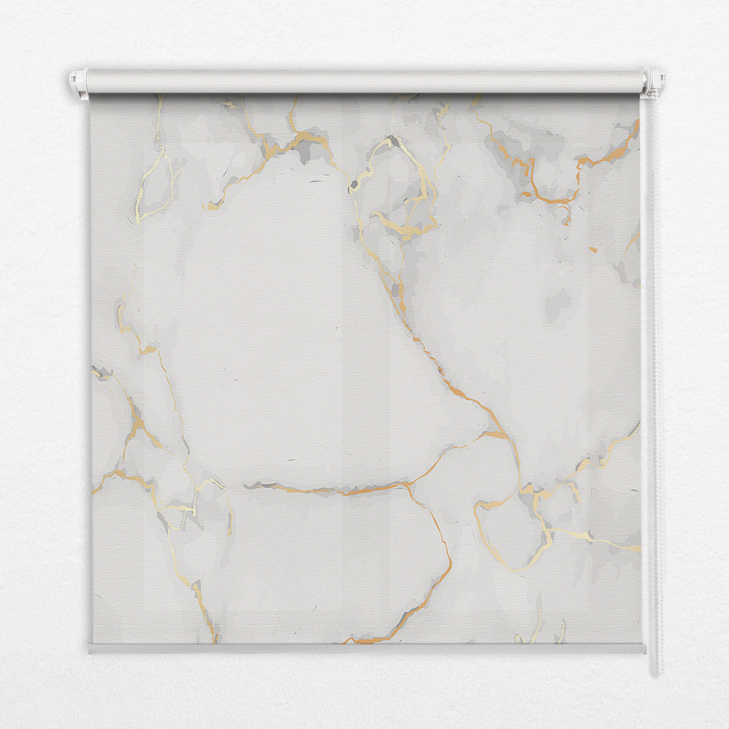 Roleta zaciemniająca wewnętrzna - 50x50 cm - Biały Marmur