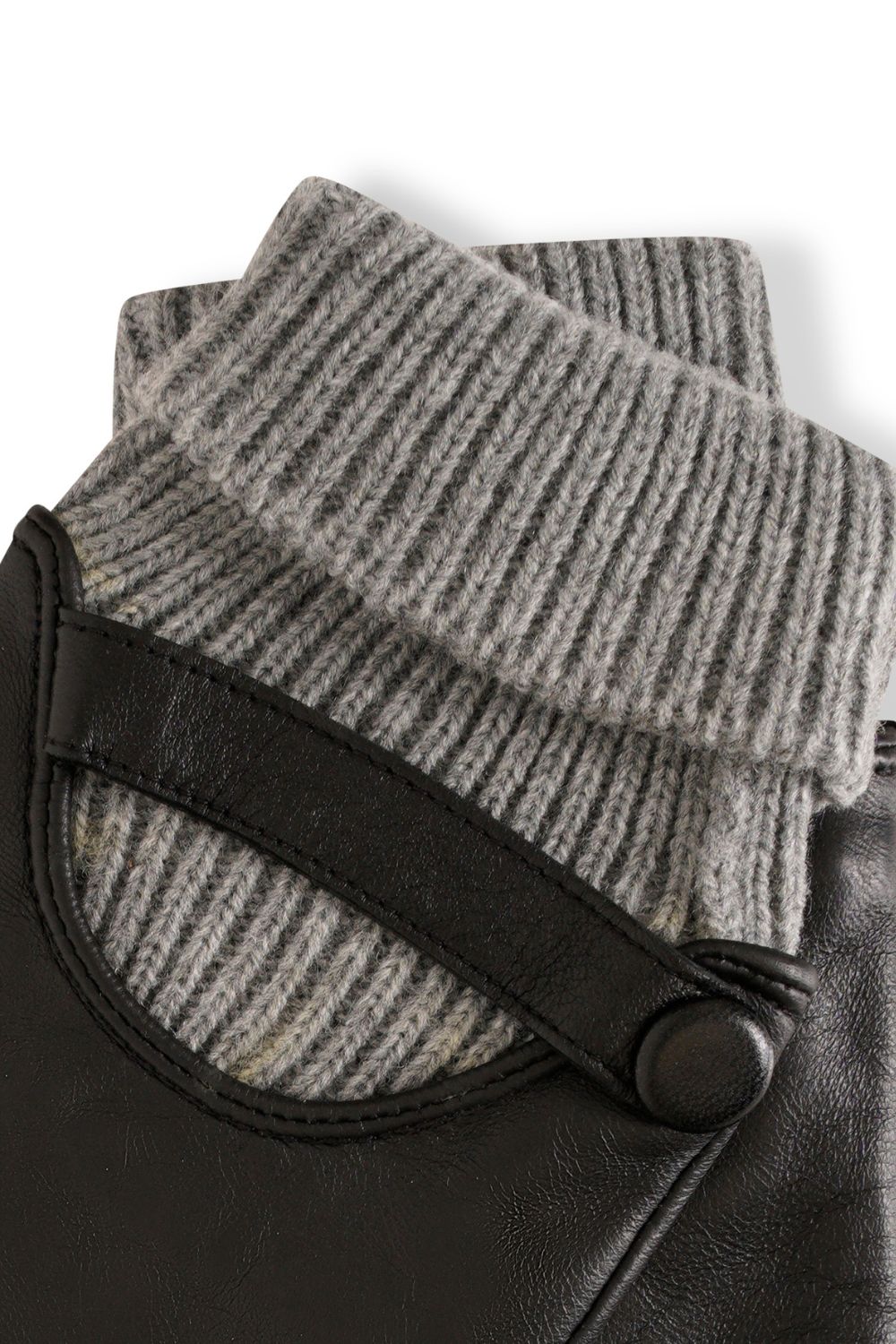 Barneys Originals Gift Boxed Knitted Cuff Leather Gloves