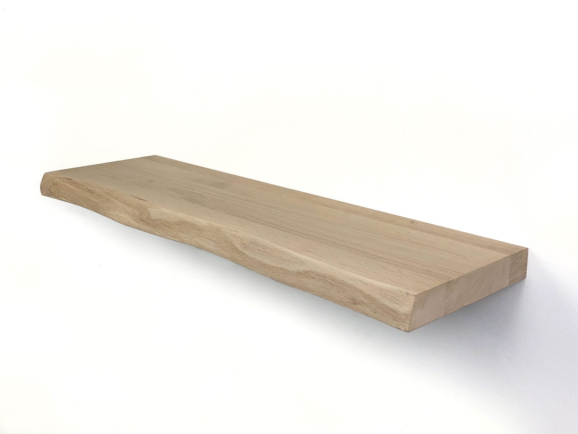 WOODBROTHERS zwevende wandplank eiken boomstam 100 x 20 cm