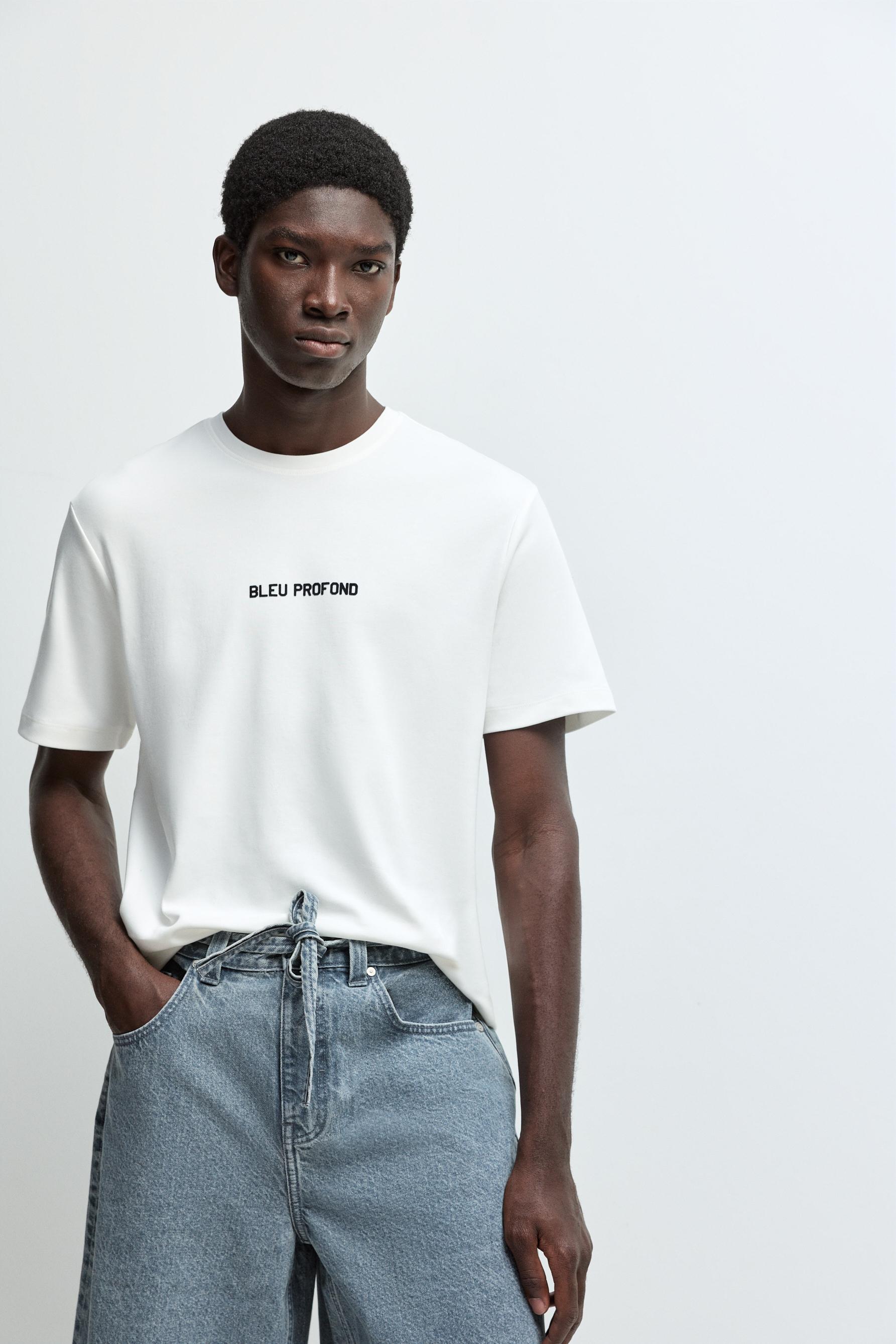 Camiseta interlock texto