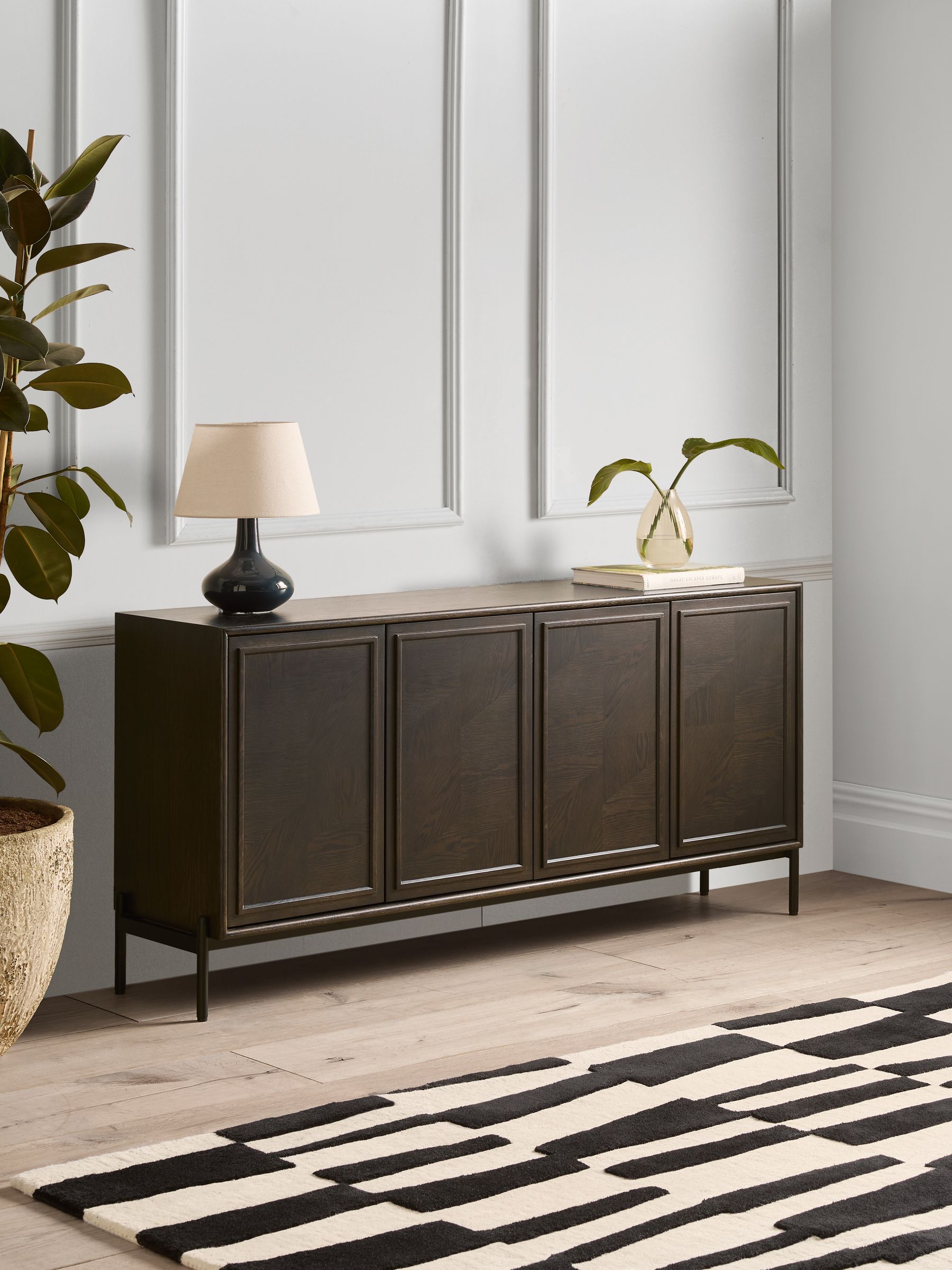 Jasper Conran London Dark Oak Aden Large Sideboard
