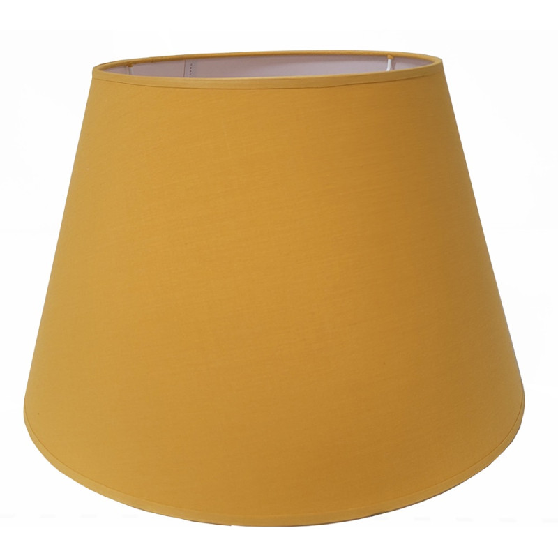 Abat-jour Conica en coton moutarde Ø 40 cm NIEDERAU