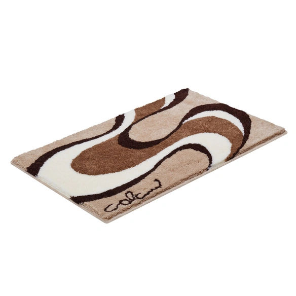 Badematte »Colani 11«, BxL: 70 x 120 cm, beige, aus 100% Polyacryl