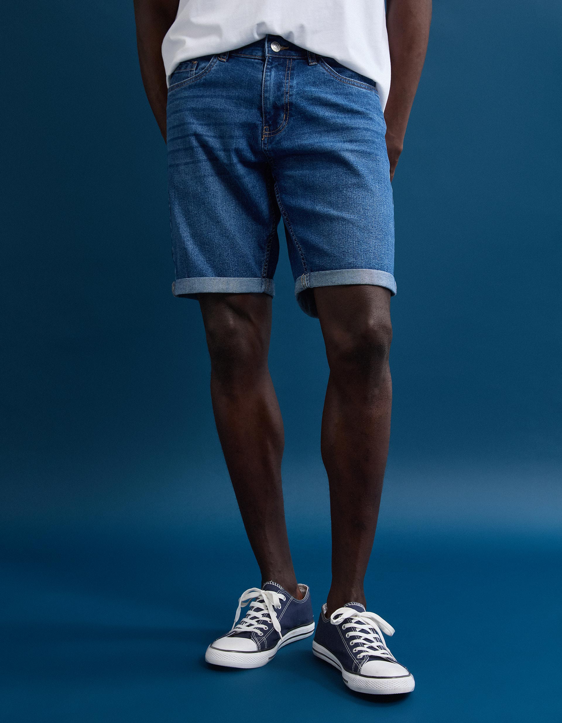 Calções de Ganga, Homem, Azul Escuro