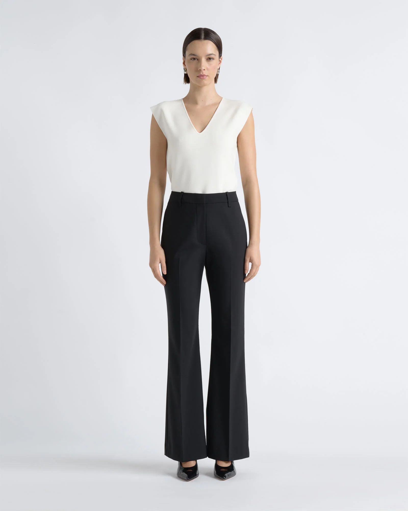 High Waisted Straight Leg Pant