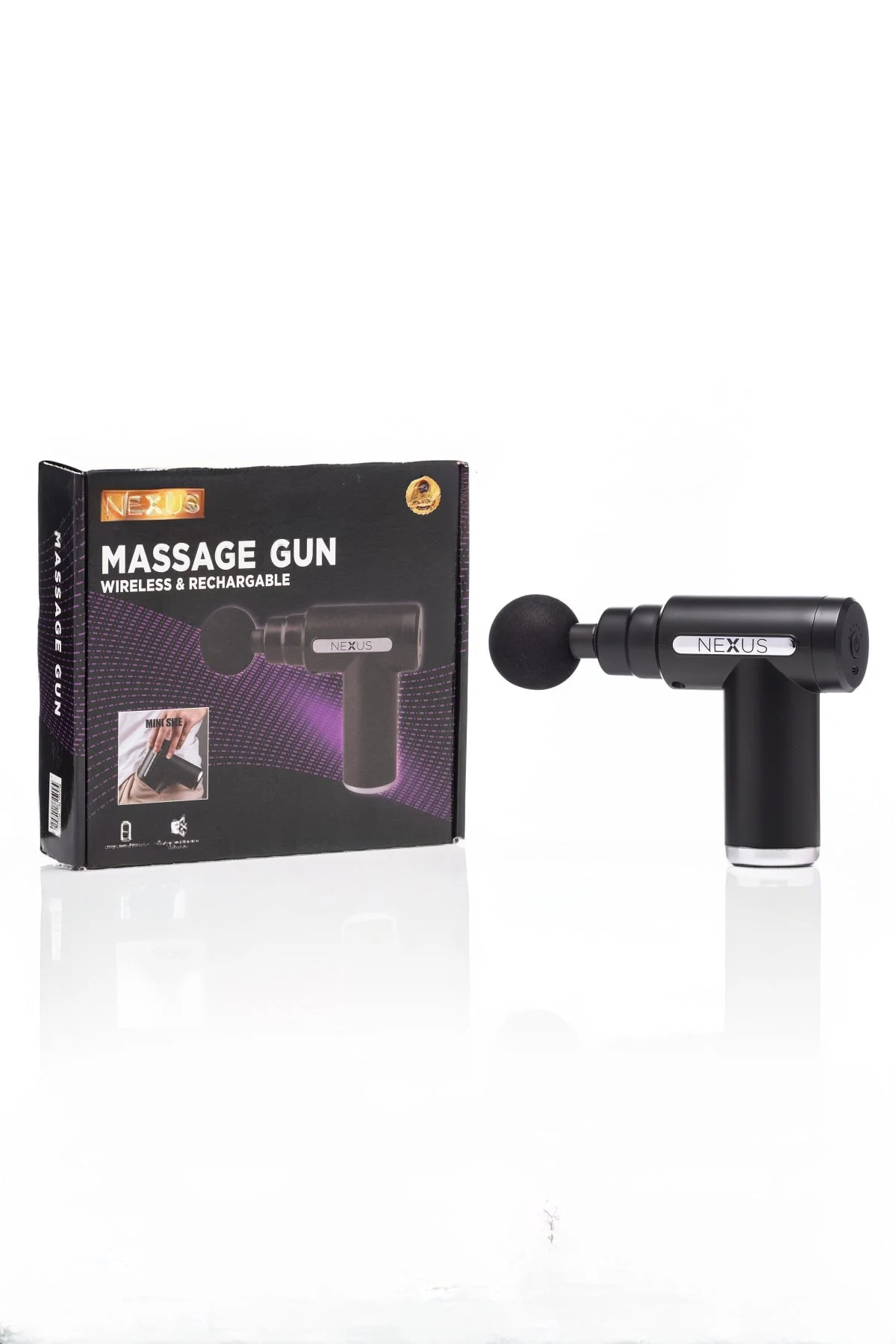 Nexus Massage Gun In Black & Silver