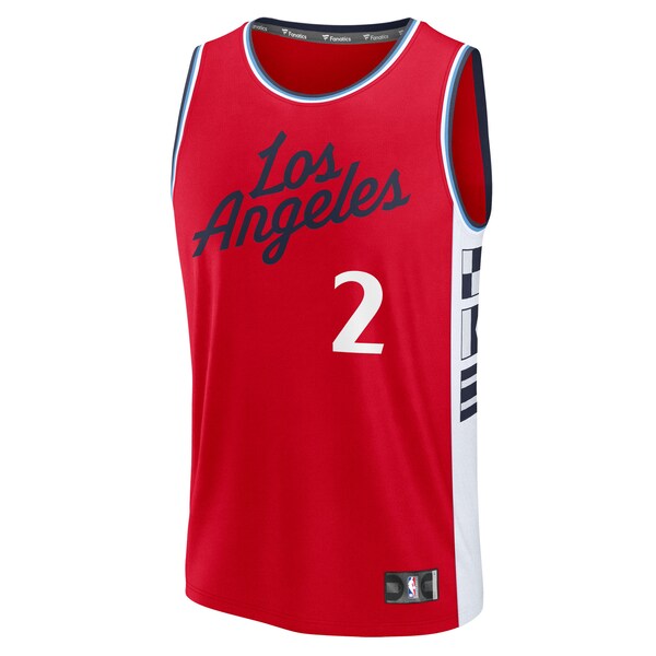 Kawhi Leonard LA Clippers  Youth Fast Break Replica Player Jersey - Statement Edition - Red
